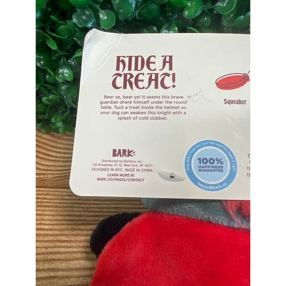 New Bark Box Knights of Gnawmore Ruff Knight Plush Dog Toy Med 20–50 lbs Soft - Picture 5 of 6